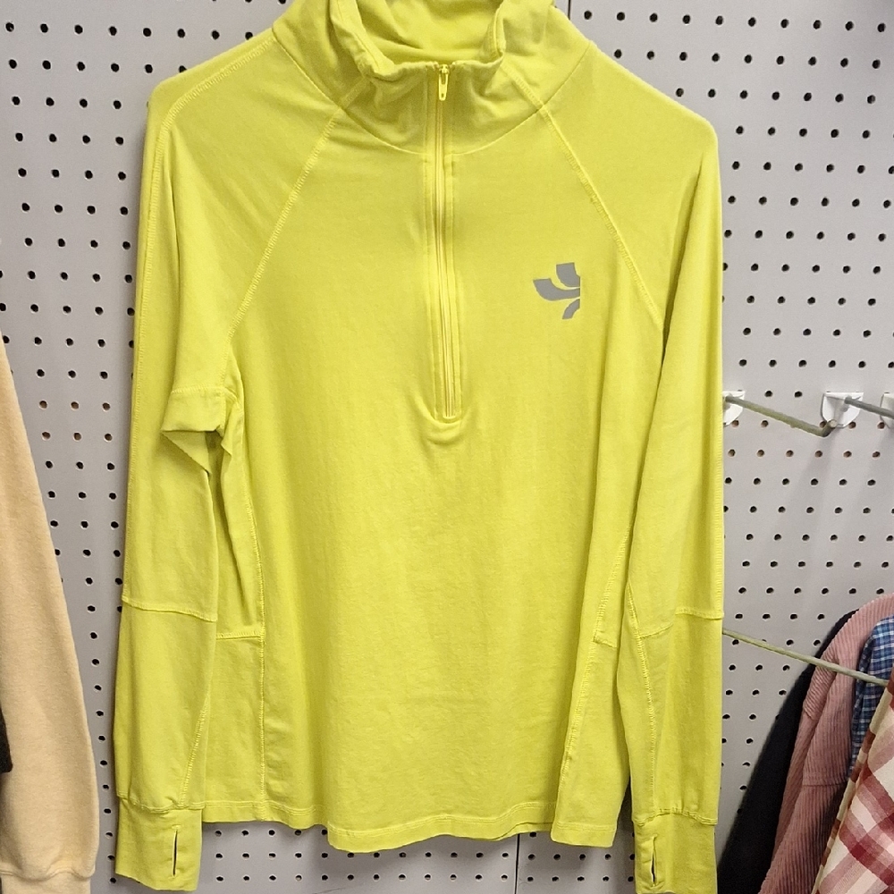 The Color Run Long Sleeve Partial Zip Top Size Large